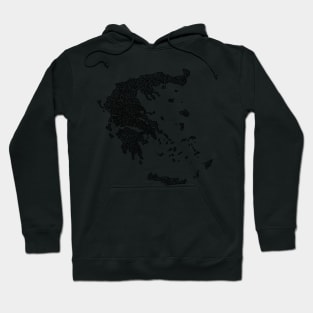 Greece Map Design Hoodie